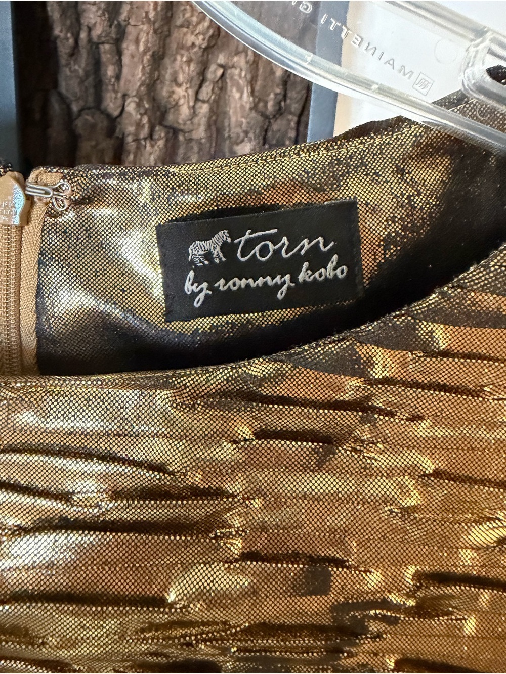 Gold Lame Dress - Picture 4 of 6